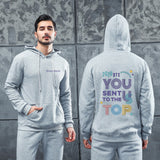 Men Graphic Hoodie Fashion Casual You Men and Women Velvet Padded Hooded Sweatshirt