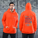 Men Graphic Hoodie Fashion Casual You Men and Women Velvet Padded Hooded Sweatshirt