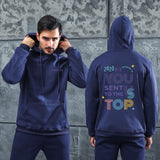 Men Graphic Hoodie Fashion Casual You Men and Women Velvet Padded Hooded Sweatshirt