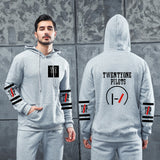 Men Graphic Hoodie Bag Casual Men's Women's Hoodie Brushed Hoody