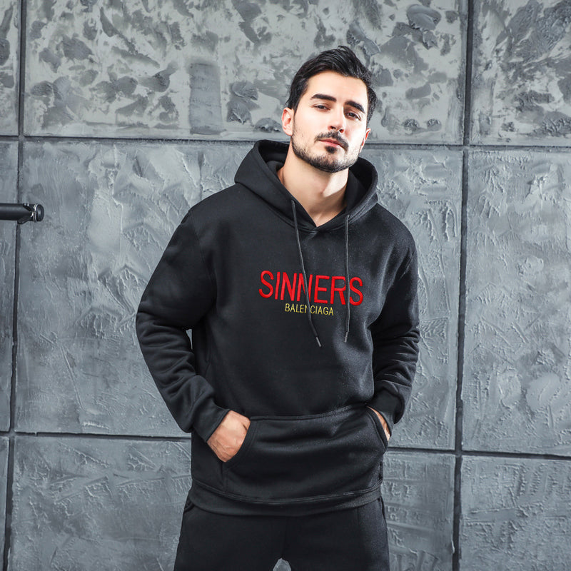 Men Graphic Hoodie Loose BF Hip Hop Print Sweater