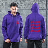 Men Graphic Hoodie Autumn and Winter Hot Popular Big Talker Couple Hooded Brushed Hoody