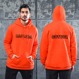 Men Graphic Hoodie Fashion Chic Men and Women Casual Velvet Padded Hooded Sweatshirt