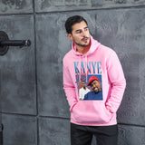 Men Graphic Hoodie Fashion Casual Kanye Men and Women Velvet Padded Hooded Sweatshirt