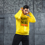 Men Graphic Hoodie Fashion Casual Kanye Men and Women Velvet Padded Hooded Sweatshirt