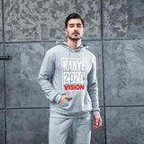 Men Graphic Hoodie Fashion Casual Kanye Men and Women Velvet Padded Hooded Sweatshirt