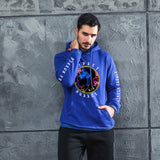 Men Graphic Hoodie Rapper Figure Trend Souvenir T-shirt Velvet Padded Hooded Sweatshirt