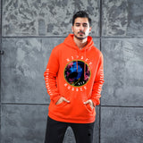 Men Graphic Hoodie Rapper Figure Trend Souvenir T-shirt Velvet Padded Hooded Sweatshirt