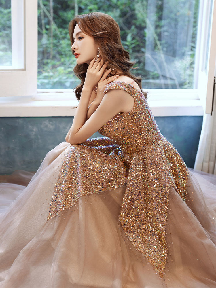 Daisy Buchanan Dress Evening Dress Spring Sequined Heavy Industry Dignified Dress
