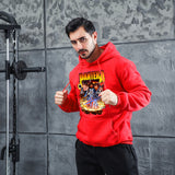 Men Graphic Hoodie Fashion Casual Men and Women Velvet Padded Hooded Sweatshirt