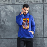 Men Graphic Hoodie Fashion Casual Men and Women Velvet Padded Hooded Sweatshirt