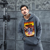 Men Graphic Hoodie Fashion Casual Men and Women Velvet Padded Hooded Sweatshirt