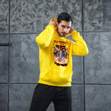 Men Graphic Hoodie Fashion Casual Men and Women Velvet Padded Hooded Sweatshirt