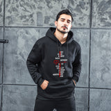 Men Graphic Hoodie Fashion Casual Men and Women Velvet Padded Hooded Sweatshirt