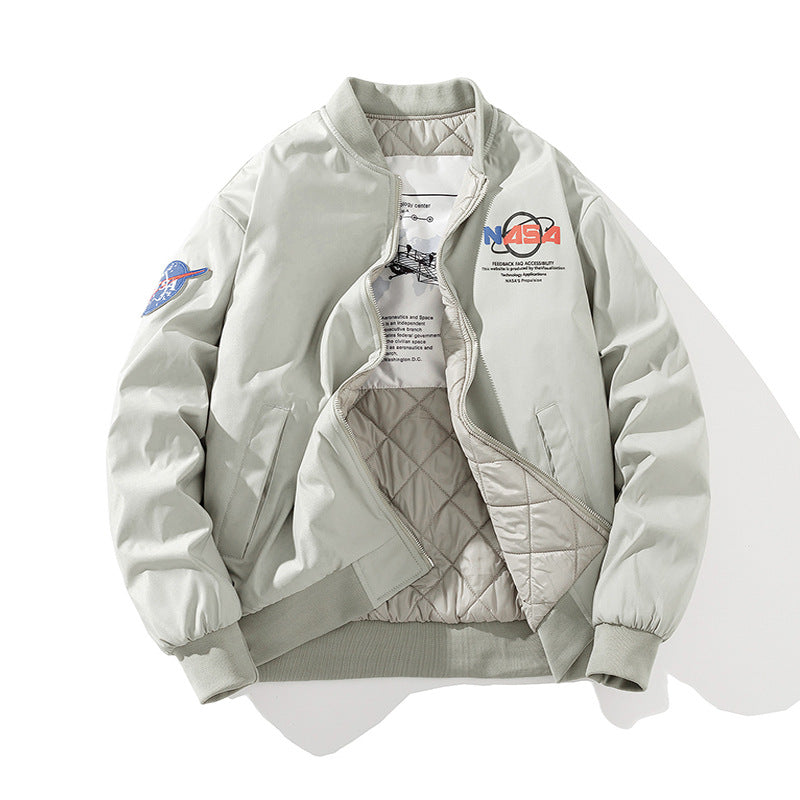 NASA Varsity Jacket Fall/Winter Jacket Men's Street Loose Flight Suit