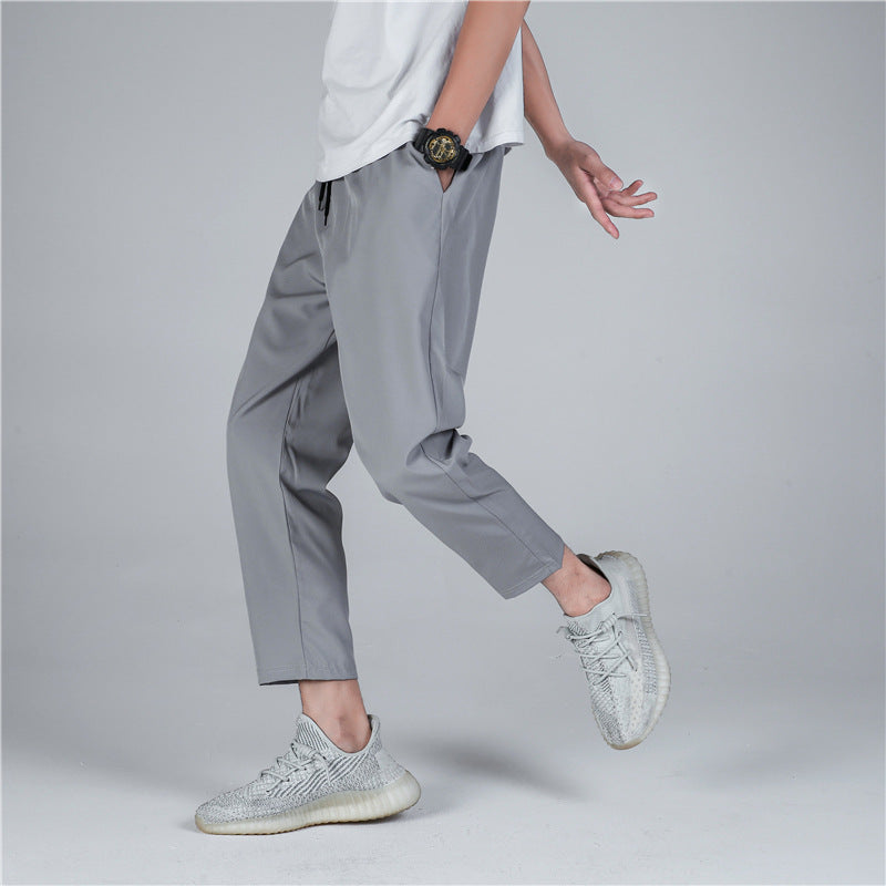 Men Pants Spring Solid Color Casual Pants Harem Pants