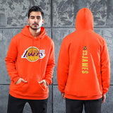 Men Graphic Hoodie Autumn and Winter Men and Women Lakers Hip Hop Hooded Fashion Casual Sweater