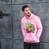 Men Graphic Hoodie Fashion Casual Cactuspack Men and Women Velvet Padded Hooded Sweatshirt