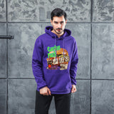 Men Graphic Hoodie Fashion Casual Cactuspack Men and Women Velvet Padded Hooded Sweatshirt
