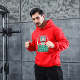 Men Graphic Hoodie Fashion Casual Men and Women Velvet Padded Hooded Sweatshirt