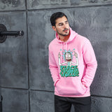 Men Graphic Hoodie Fashion Casual Men and Women Velvet Padded Hooded Sweatshirt