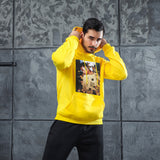 Men Graphic Hoodie Fashion Casual Men and Women Velvet Padded Hooded Sweatshirt