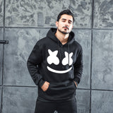 Men Graphic Hoodie Fashion Casual Men and Women Velvet Padded Hooded Sweatshirt