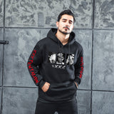 Men Graphic Hoodie Women Trendy Souvenir T-shirt Men and Women Velvet Padded Hooded Sweatshirt