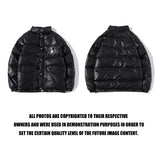 Shark Print Coat Leather Cotton-Padded Coat For Boys And Girls Winter