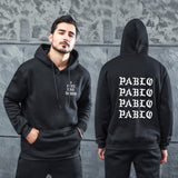 Men Graphic Hoodie Autumn and Winter Hot Popular Big Talker Couple Hooded Brushed Hoody
