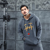 Men Graphic Hoodie Fashion Trend Velvet Padded Hooded Sweatshirt