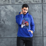 Men Graphic Hoodie Fashion Casual Kanye Men and Women Velvet Padded Hooded Sweatshirt