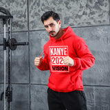 Men Graphic Hoodie Fashion Casual Kanye Men and Women Velvet Padded Hooded Sweatshirt