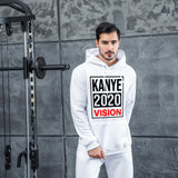 Men Graphic Hoodie Fashion Casual Kanye Men and Women Velvet Padded Hooded Sweatshirt