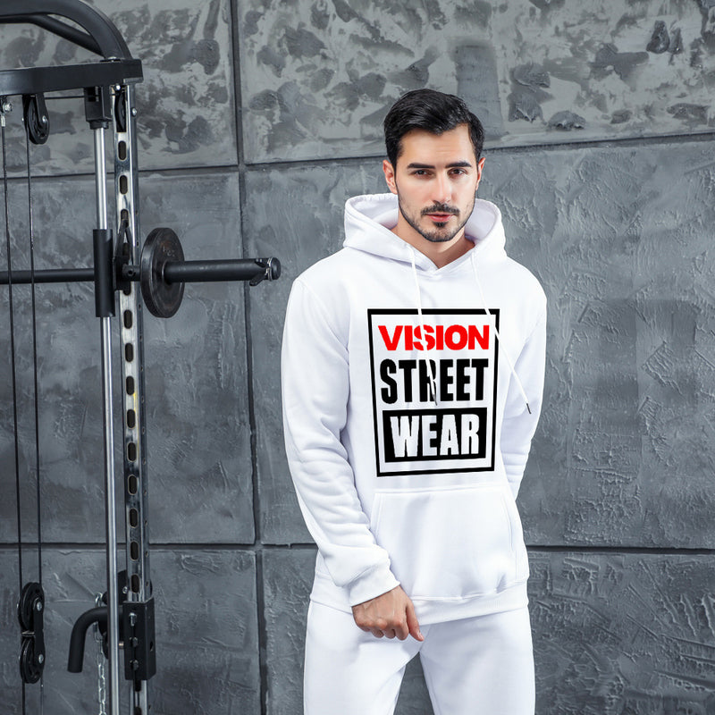 Men Graphic Hoodie Fashion Casual Chic Men And Women Velvet Padded Hooded Sweatshirt