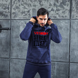 Men Graphic Hoodie Fashion Casual Chic Men And Women Velvet Padded Hooded Sweatshirt
