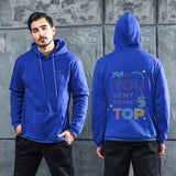 Men Graphic Hoodie Fashion Casual You Men and Women Velvet Padded Hooded Sweatshirt