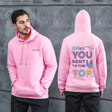 Men Graphic Hoodie Fashion Casual You Men and Women Velvet Padded Hooded Sweatshirt