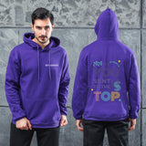 Men Graphic Hoodie Fashion Casual You Men and Women Velvet Padded Hooded Sweatshirt