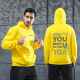 Men Graphic Hoodie Fashion Casual You Men and Women Velvet Padded Hooded Sweatshirt