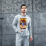 Men Graphic Hoodie Fashion Casual Men and Women Velvet Padded Hooded Sweatshirt