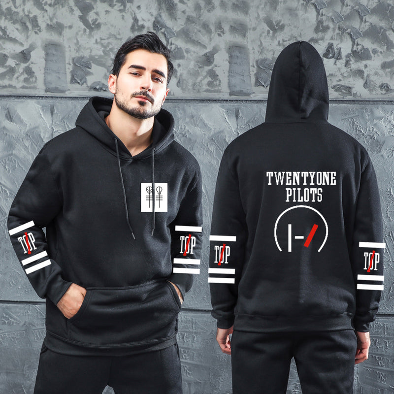 Men Graphic Hoodie Bag Casual Men's Women's Hoodie Brushed Hoody