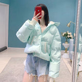 Women Winter Coats Puffer Jacket Down Coat Clothing Winter Thin Hood Winter Coat