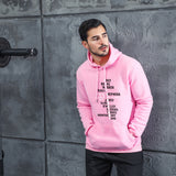 Men Graphic Hoodie Fashion Casual Men and Women Velvet Padded Hooded Sweatshirt