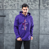 Men Graphic Hoodie Fashion Casual Men and Women Velvet Padded Hooded Sweatshirt