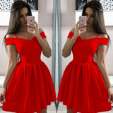 Homecoming Dresses Strapless Large Waist Pleated Dress