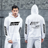 Men Graphic Hoodie Ateez Loose Men's and Women's Printed Hooded Fleece Lined Sweater