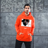 Men Graphic Hoodie Rap Singer Singer Men and Women Loose Velvet Padded Hooded Sweatshirt