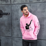 Men Graphic Hoodie Singer Trendy Men and Women Velvet Padded Hooded Sweatshirt
