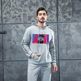 Men Graphic Hoodie Singer Trendy Men And Women Velvet Padded Hooded Sweatshirt